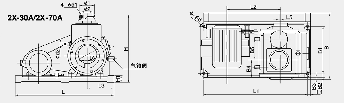 雙級(jí)旋片泵 2X-70A